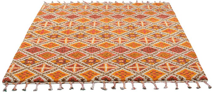 THEKO, THEKO Wollteppich »Marmoucha«, rechteckig, echter Berber Teppich, reine Wolle, handgeknüpft, auch als Läufer, THEKO Wollteppich »Marmoucha«, rechteckig, 24 mm Höhe, echter Berber Teppich, reine Wolle, handgeknüpft, auch als Läufer