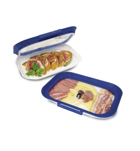 Livington Everclean, Livington Everclean Frischhalteplatte Flex & Fresh 2 Stück, Blau/Weiss, Fiskars Frischhaltedose »Livington Flex & Fresh Frischhalteplatten-Set«, (Set, 2 tlg.)