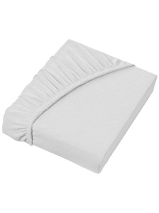 Schlafgut, Flausch-Jersey Spannbetttuch Schlafgut weiss Größe: 018, Flausch-Jersey Spannbetttuch Schlafgut weiss Größe: 018