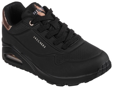 Skechers, Skechers Sneaker »UNO«, mit Metallic-Einsatz, Skechers - Sneaker, für Damen, Schwarz, Größe 36