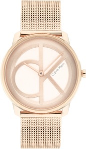 Calvin Klein, Calvin Klein ICONIC MESH - 35MM Uhren Unisex, Analoguhr Damen Roségold 35mm