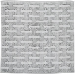 done.® Badematte »Delia«, Höhe 10 mm, fussbodenheizungsgeeignet, Badteppich, Uni-Farben, Hoch-Tief Effekt, reine Baumwolle, waschbar