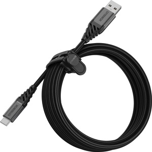 Apple,Asus,Blackberry,Google,HTC,Huawei,LG,Microsoft,Motorola,Nokia,OnePlus,Oppo,Samsung,Sony,Xiaomi, Otterbox - (3m / 3A) Premium Robustes USB auf USB C Nylon Schnellladekabel Datenkabel Power Delivery (78-52666) - Dark Ash Black, USB 2.0 Kabel, USB-A Stecker > USB-C Stecker