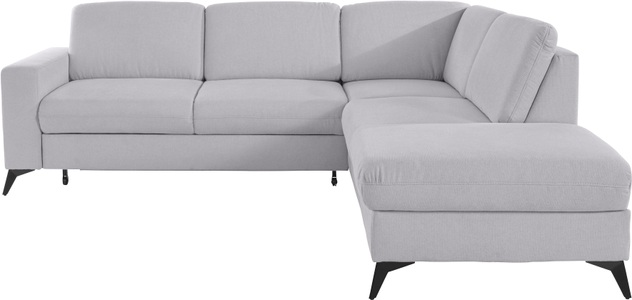 Places of Style Ecksofa »Lolland«, Wahlweise mit Bettfunktion und Stauraum, Federkern, auch mit abwischbarem Bezug