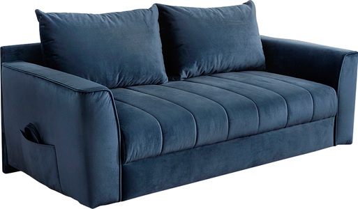 Home affaire Schlafsofa, Platzsparendes Sofa mit Gästebettfunktion, Federkernpolsterung und Stauraum