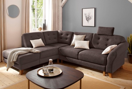 HOME AFFAIRE, Home affaire Ecksofa »Trondheim«, mit Federkern, Home affaire Ecksofa »Trondheim L-Form«, mit Federkern