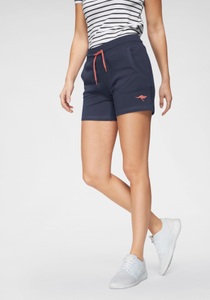 KangaROOS, KangaROOS Sweatshorts, KangaROOS Sweatshorts, mit kontrastfarbener Kordel und kleinem Label-Print