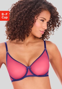 Vivance T-Shirt-BH, mit Bügel aus transparentem Soft-Mesh, transparente Unterwäsche