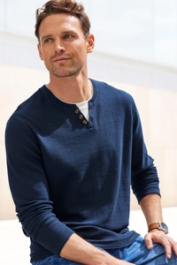 H.I.S Strickpullover, mit hochwertiger Halslochverarbeitung in double-layer Optik