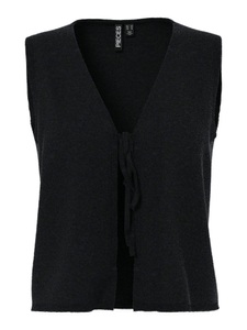 PIECES, pieces Strickweste "PCBREE SL TIE KNIT VEST NOOS BC" mit Bindeband