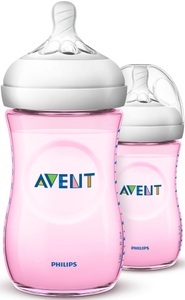 PHILIPS AVENT, PHILIPS AVENT Naturnah Flasche 2.0 260ml rosa (2 Stk.), Philips AVENT Natural Flasche 260ml