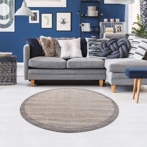 Carpet City, Carpet City Teppich »Art 2231«, rund, 7 mm Höhe, Kurzflor Teppich, Wohnzimmer, Carpet City Teppich »Art 2231«, rund, 7 mm Höhe, Kurzflor, Streifen-Muster, ideal für Flur & Diele