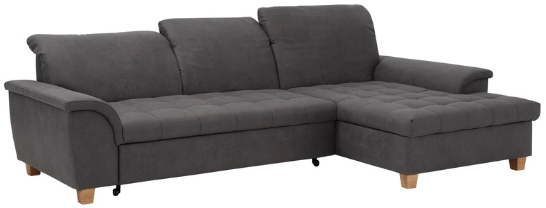 HOME AFFAIRE, Home affaire Ecksofa »Lyla«, mit Recamiere, wahlweise mit Rückenfunktion und zusätzlich mit Bett + Bettkasten, Home affaire Ecksofa »Lyla fester Sitzkomfort, bequeme Armlehnen, Breite 279cm, L-Form« mit Recamiere, wahlweise mit Rückenfunktion und zusätzlich mit Bett
