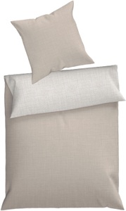 Dyckhoff Wendebettwäsche »Uni« 2 Stk. tlg. Baumwolle, Renforcé, 100x135, Baby, Unifarben Meerblau, Reissverschluss