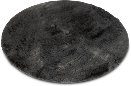 HOME AFFAIRE, Home affaire Fellteppich »Guidel«, fellförmig, Kunstfell, Kuschelteppich, Uni Farben, super weich, Wohnzimmer, my home Fellteppich »Guidel«, rund, 30 mm Höhe, Kunstfell, Kuschelteppich, Uni Farben, super weich, Wohnzimmer