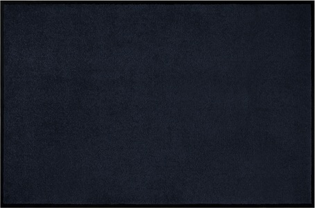 White Label, White Label - Fussmatte - 90 x 150 cm - Schwarz, Home affaire Fussmatte »Triton«, rechteckig, 7 mm Höhe, waschbar, Uni-Farben-Design, rutschfest, robust, pflegeleicht