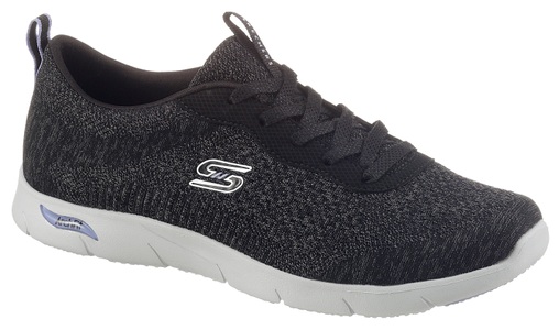 Skechers, SKECHERS Schnürschuh für Damen schwarz, Sportschuh Skechers Arch Fit Refine Skechers Schwarz