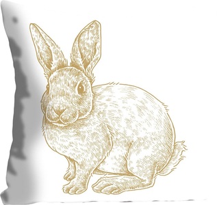 queence Dekokissen »Thorge«, (1 St.), mit einem flauschigen Hasen