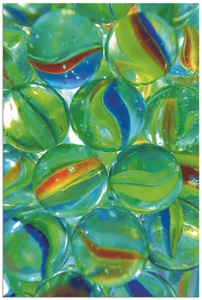 Artland, Artland Wandbild »Murmeln«, Artland Wandfolie »Murmeln«, Arrangements, (1 St.), selbstklebend