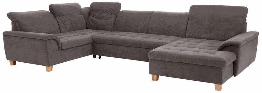 HOME AFFAIRE, Home affaire Wohnlandschaft »Lyla«, wahlweise mit Rückenfunktion und zusätzlich mit Bett + Bettkasten, Home affaire Wohnlandschaft »Lyla U-Form«, wahlweise mit Rückenfunktion und zusätzlich mit Bett + Bettkasten