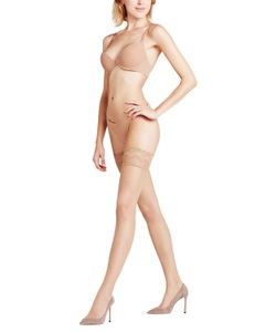 Falke, FALKE Halterlose Strümpfe Invisible Deluxe 8 den 8DEN (1 Paar), INVISIBLE DELUXE Stay-up in beige