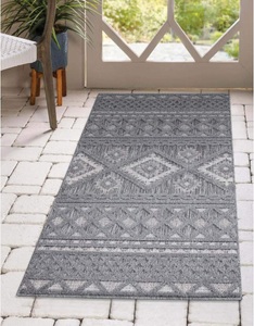 Carpet City, Carpet City Teppich »Santorini«, rechteckig, 5 mm Höhe, 3D-Effekt, für Wohnzimmer, Flur, Küche, Wintergarten, Balkon, Wetterfest & UV-beständig, Carpet City Teppich »In-& Outdoorteppich Santorini 435, 3D-Effekt, Boho-Look«, rechteckig, 5 mm Höhe, Wetterfest & UV-beständig für Terrasse, Balkon, Küche, Flur