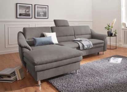 SIT&MORE, sit&more Ecksofa, sit&more Ecksofa »Cardoso L-Form« mit Federkern, wahlweise mit Bettfunktion