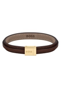 Boss, BOSS Lederarmband »GROVER, 1580328M, 1580329M«, BOSS Armband »Schmuck Edelstahl Armschmuck Lederarmband GROVER«