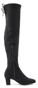 Lascana, LASCANA Overkneestiefel, LASCANA Overkneestiefel »Slouchy Boots«, Langschaft Stiefel, Schlupf-Boot, weiches Stretchmaterial, Blockabsatz