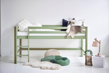 Hoppekids, Hoppekids Hochbett »BASIC«, (Set, Bett), umbaubar in ein Einzelbett, Hoppekids Hochbett »ECO Dream MY COLOR«, (Set, Bett), 90x200, umbaubar in Einzelbett, 2 Farben