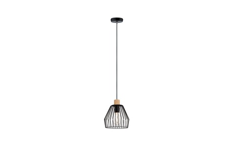 Paulmann, Paulmann Cameo 70891 Pendelleuchte LED E27 EEK: abhängig v. Leuchtmittel (A++ - E) 20 W Schwarz, Holz, Paulmann Wandleuchte »CAMEO 708.91«