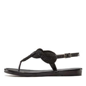 Lascana, LASCANA Sandale, LASCANA Zehentrenner, Sandale, Pantolette im Metallic-Look VEGAN