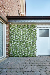 GardenDeluxe living, GardenDeluxe living Dekozaun »Spalier Jadeblatt«, ausziehbarer Zaun, mit Kunstranke, natürliche Optik, Sichtschutz, Andiamo Kunsthecken-Sichtschutz »Spalier Blätter«, ausziehbarer Zaun, mit Kunstranke, natürliche Optik, Sichtschutz