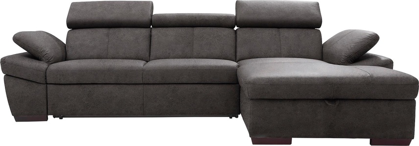 exxpo - sofa fashion, exxpo - sofa fashion Ecksofa, inklusive Kopfteil- und Armteilverstellung, wahlweise mit Bettfunktion, exxpo - sofa fashion Ecksofa »Salerno, Funktionssofa, Breite 280cm, hoher Sitzkomfort, L-Form« inkl. Kopf- und Armteilverstellung, wahlweise mit Bettfunktion