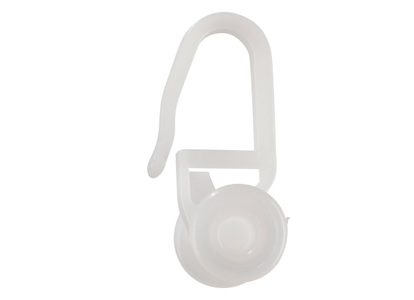 GARESA, Gardinenröllchen GARESA, passend für Gardinenschienen (Packung, mit Faltenhaken), GARESA Gardinenröllchen »Rollring für U-Profil«, (Packung, 100 St., mit Faltenhaken)