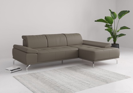 Places of Style Ecksofa »Caluna«, Inkl.Sitztiefenverstellung, wahlweise mit Kopf- und Armteilverstellung