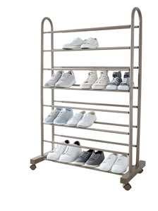 undefined, Schuhregal Giant Metall ausziehbar, WENKO Schuhregal »Giant«, ausziehbar, mit 4 Rollen