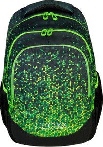 NEOXX, neoxx Schulrucksack »Fly, Pixel in my mind«, neoxx Schulrucksack »Fly, Pixel in my mind«, Reflektionsnaht, aus recycelten PET-Flaschen
