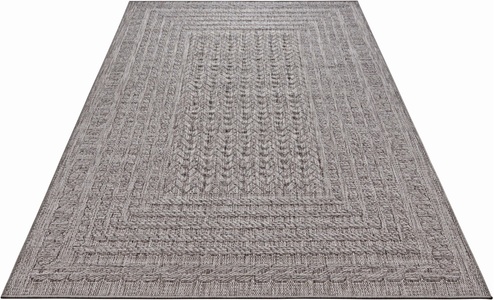 BOUGARI, Teppich, »Limonero«, bougari, rechteckig, Höhe 6 mm, maschinell gewebt, NORTHRUGS Teppich »Limonero«, rechteckig, 6 mm Höhe, In-& Outdoor, Flachgewebe, Sisal Optik, Skandi, Garten, Wohnzimmer