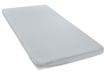 MY HOME, Spannbettlaken »Jersey«, my home, my home Spannbettlaken »Litschi«, (1 St.), für Topper auf Boxspringbetten geeignet, 100% Baumwolle, Topper Spannbettlaken aus Jersey mit Gummizug, Made in Green zertifiziert
