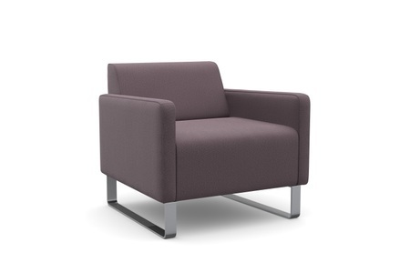 machalke®, machalke® Sessel »single«, mit Metallkufen, machalke® Sessel »single«, mit Metallkufen
