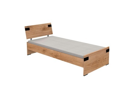 Wimex, WIMEX Bett »Liverpool«, Bett LIVERPOOL 90x200cm eiche