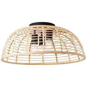 Brilliant, Deckenleuchte Crosstown, heller Bambusschirm offen, Brilliant Deckenleuchte »Crosstown«, 3 flammig, Leuchtmittel E27 ohne Leuchtmittel, Deckenlampe 57cm holz