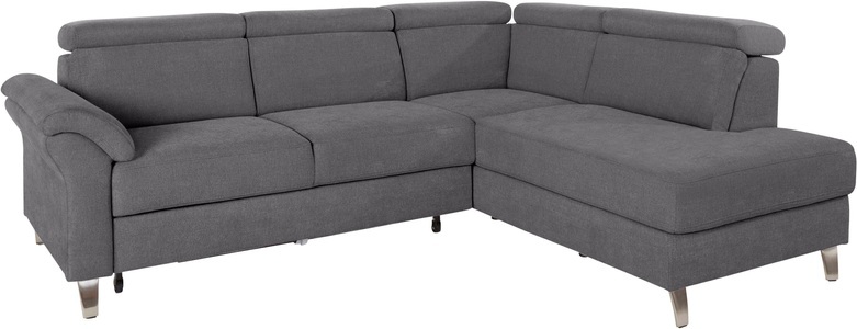 SIT&MORE, sit&more Ecksofa, sit&more Ecksofa, inklusive Kopfteilverstellung, wahlweise mit Bettfunktion und Bettkasten