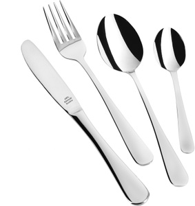 AMIL, AMIL Besteck-Set »8830«, (Set, 24 tlg.), Edelstahl 18/0, extrascharfe Messerklingen, AMIL Besteck-Set, (Set, 24 tlg.), extra scharfe Messerklingen