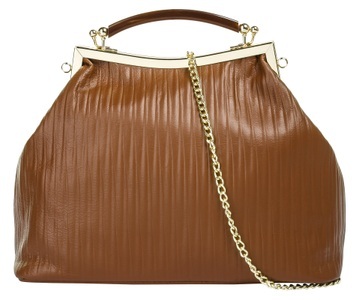 CLUTY, Cluty Henkeltasche, Cluty Henkeltasche, echt Leder, Made in Italy