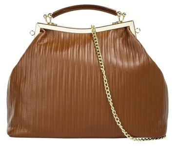 CLUTY, Cluty Henkeltasche, Cluty Henkeltasche, echt Leder, Made in Italy