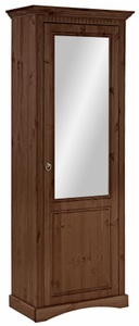 HOME AFFAIRE, Home affaire Schuhschrank »Rustic«, aus massiver Kiefer, 71 cm breit, Home affaire Schuhschrank »Rustic« aus massiver Kiefer, mit Spiegel, für ca. 16 Paar Schuhe