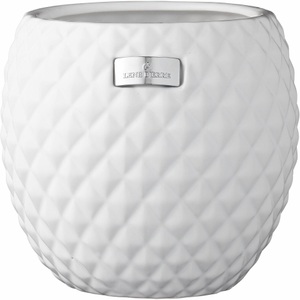 Lene Bjerre, Lene Bjerre-Rosabelle Blumentopf Ø18cm, Weiss, Lene Bjerre Pflanzkübel »Rosabelle«