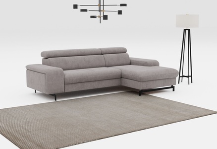COTTA Ecksofa »Emma L-Form«, mit Kopfteilverstellung, wahlweise mit Bettfunktion & Bettkasten